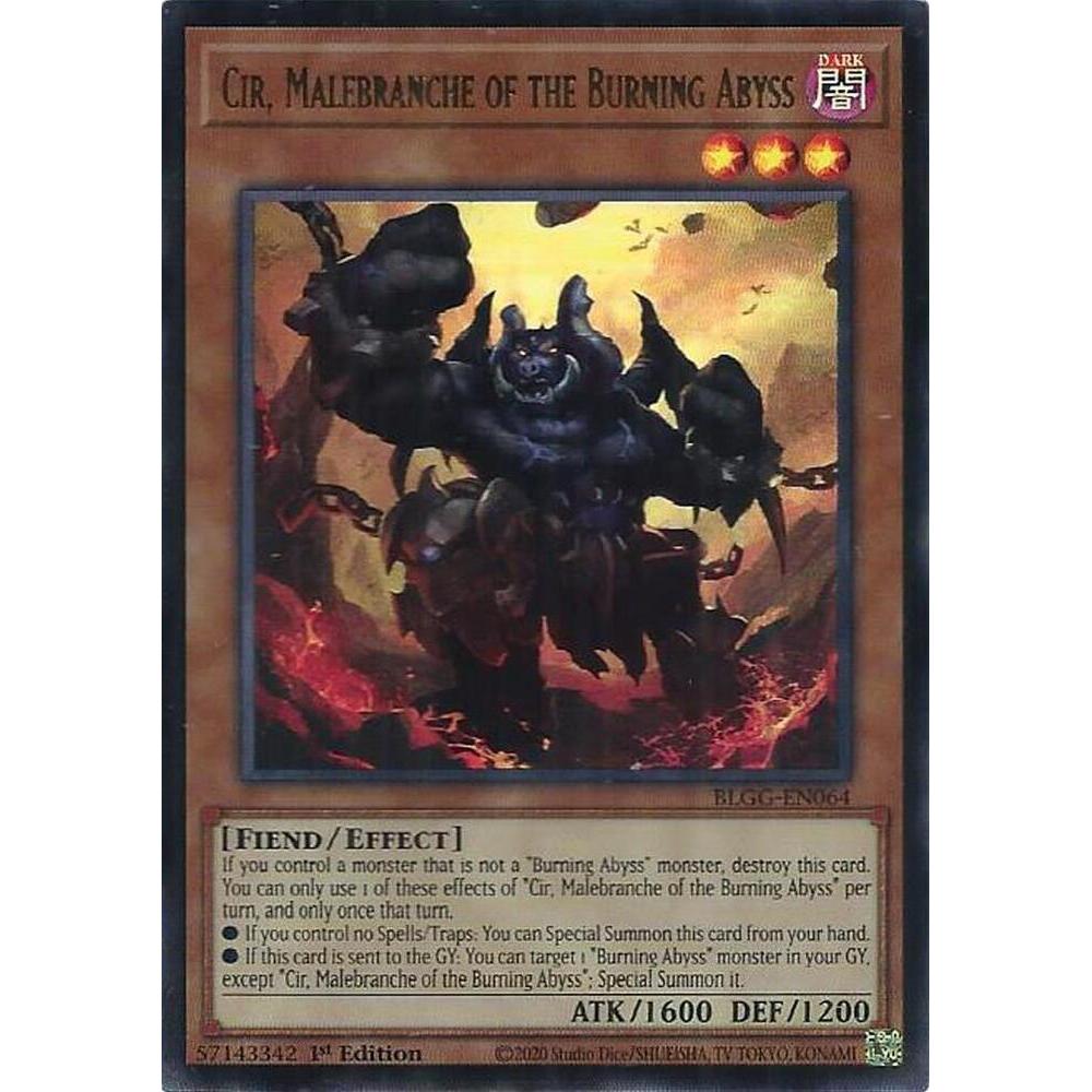 [ Bài Yugioh Chính Hãng ] Cir, Malebranche of the Burning Abyss - BLGG-EN064 - Ultra Rare