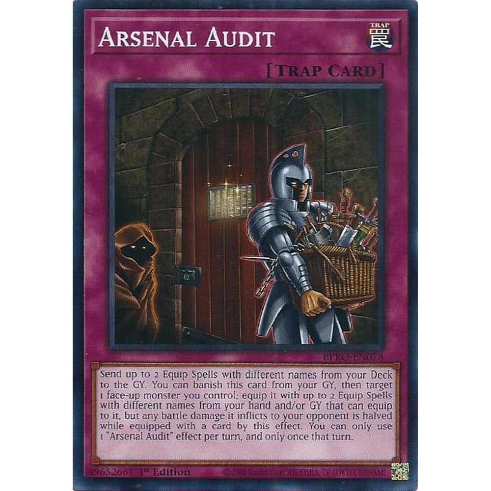 [ Bài Yugioh Chính Hãng ]  Arsenal Audit - BPRO-EN078 - Common 1st Edition
