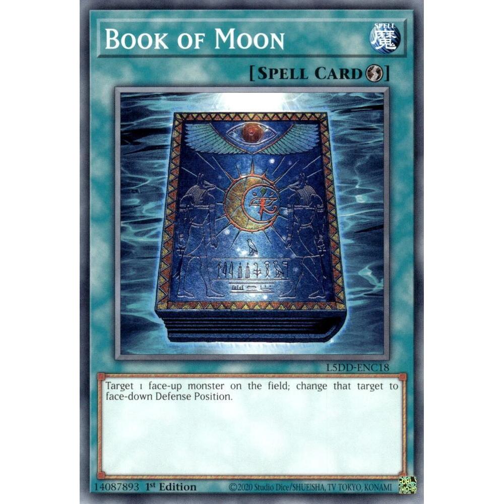 [ Bài Yugioh Chính Hãng ] Book of Moon - L5DD-ENC18  - Common 1st Edition