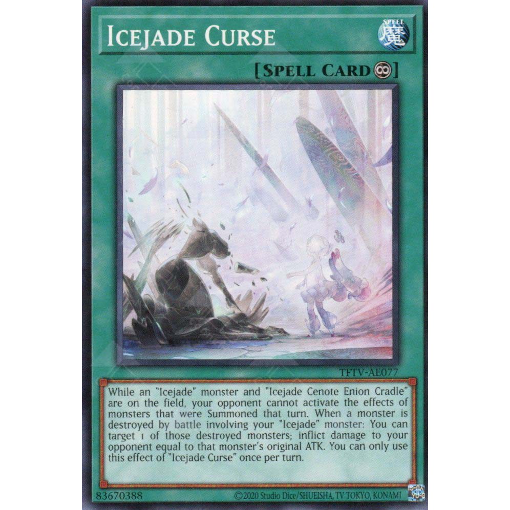 [ Bài Yugioh Chính Hãng ] TFTV-AE077 Icejade Curse - Common