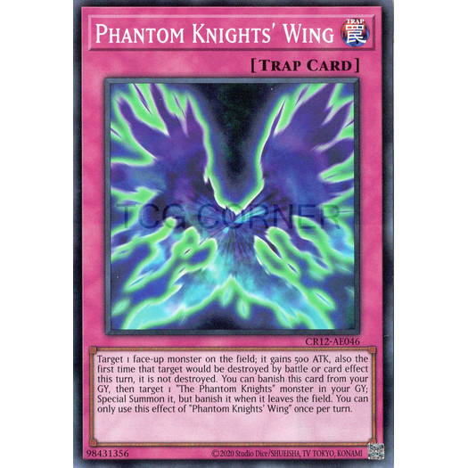 [ Bài Yugioh Chính Hãng ] CR12-AE046 Phantom Knights' Wing - Super Rare