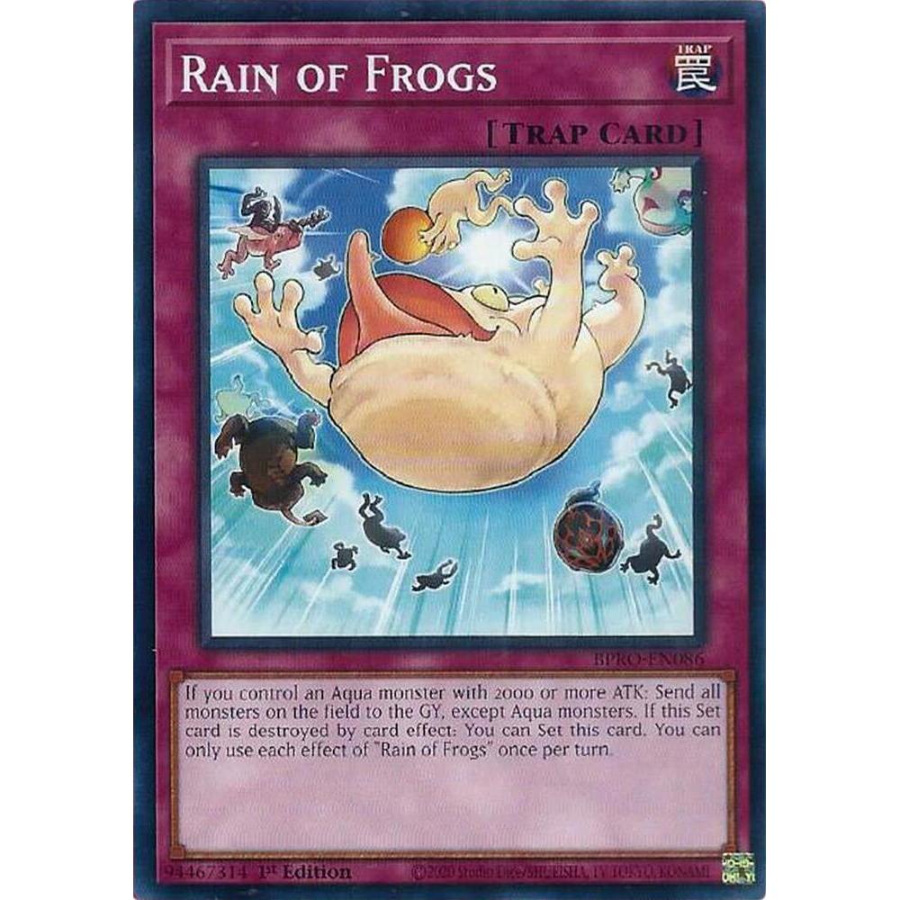 [ Bài Yugioh Chính Hãng ]  Rain of Frogs - BPRO-EN086 - Common 1st Edition