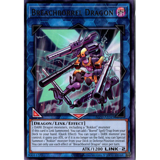 [ Bài Yugioh Chính Hãng ] BLZD-AE049 Breachborrel Dragon - Rare