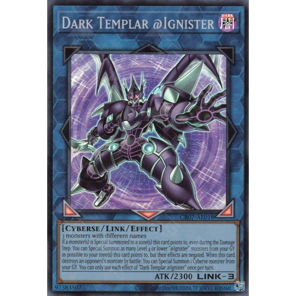 [ Bài Yugioh Chính Hãng ] CR07-AE018 Dark Templar @Ignister (SR)
