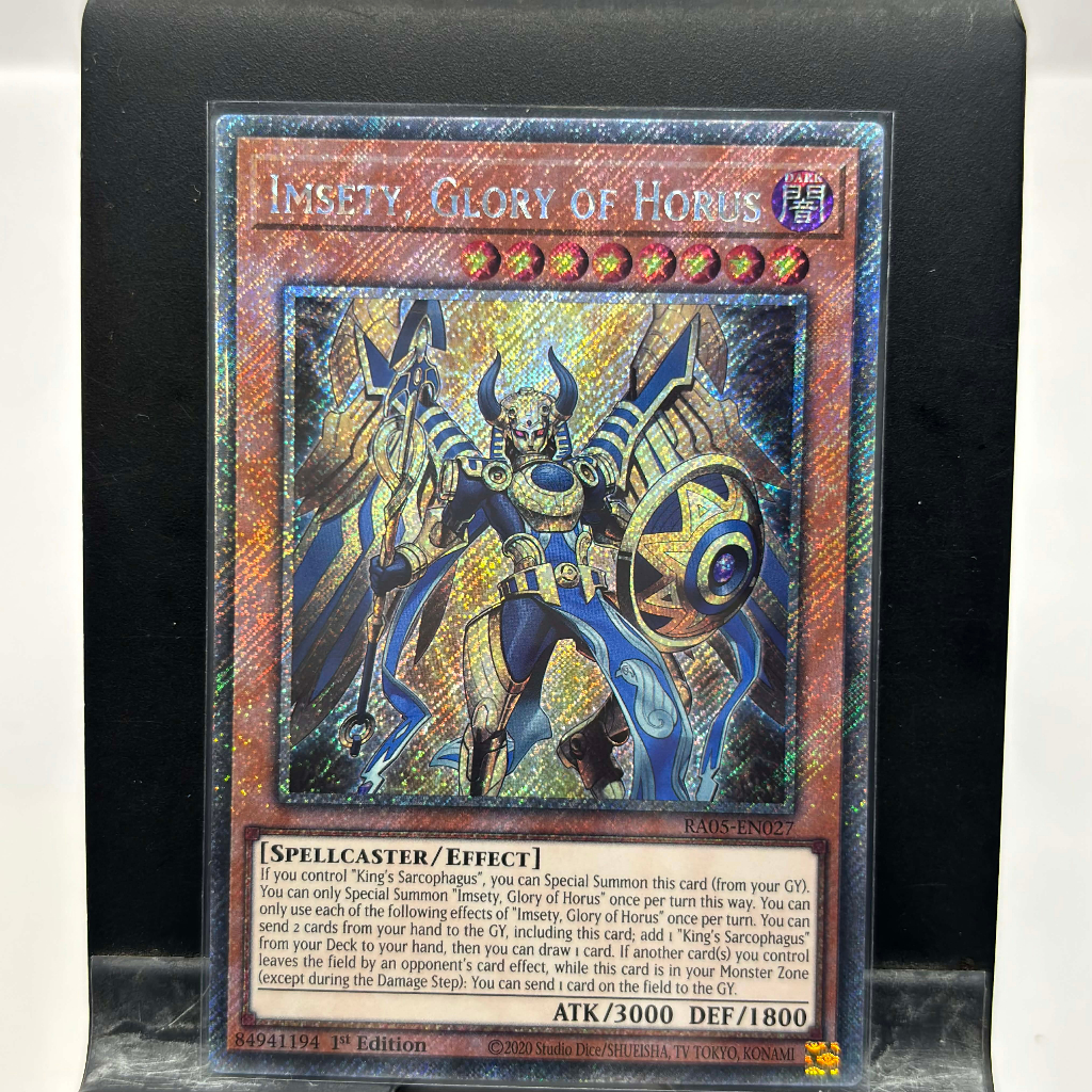 [ Bài Yugioh Chính Hãng ] RA05-EN027 Imsety, Glory Of Horus - Platinum Secret Rare