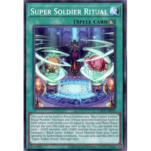 [ Bài Yugioh Chính Hãng ] CR12-AE023 Super Soldier Ritual - Common
