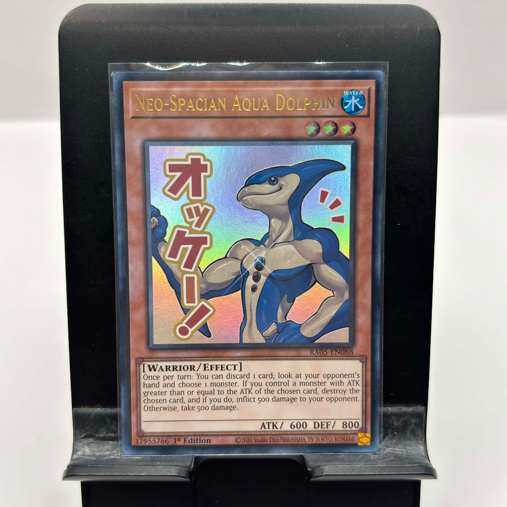[ Bài Yugioh Chính Hãng ] Neo-Spacian Aqua Dolphin (Stamp Edition) - RA05-EN088 - Ultra Rare