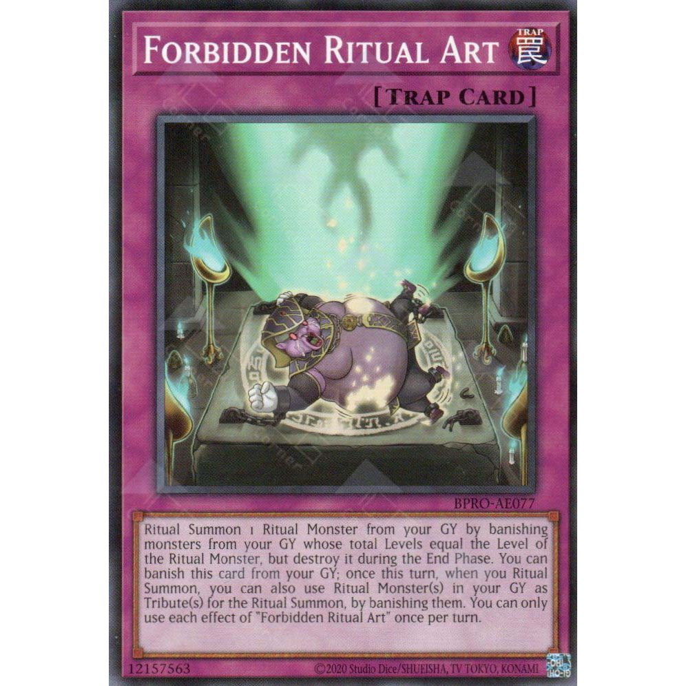 [ Bài Yugioh Chính Hãng ] BPRO-AE077 Forbidden Ritual Art - Common