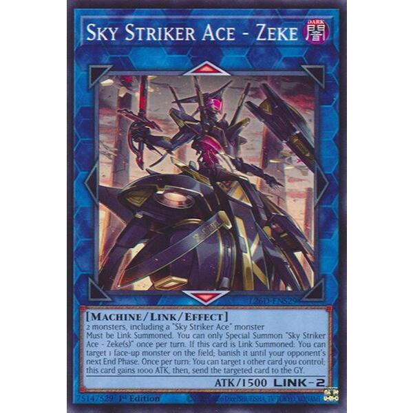[ Bài Yugioh Chính Hãng ] Sky Striker Ace - Zeke - L26D-ENS29 - Common