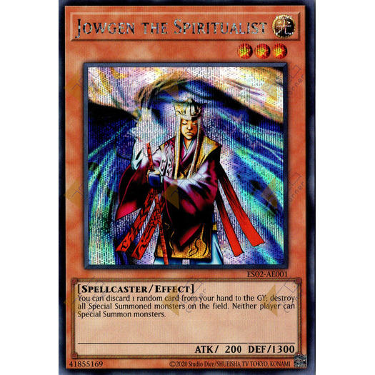 [ Bài Yugioh Chính Hãng ] ES02-AE001 Jowgen the Spiritualist - Secret Rare