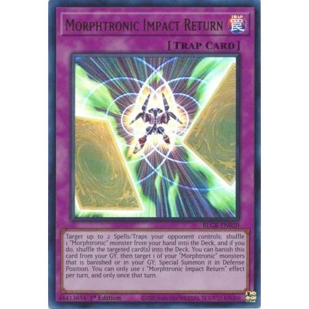[ Bài Yugioh Chính Hãng ] Morphtronic Impact Return - BLCR-EN020 - Ultra Rare 1st Edition