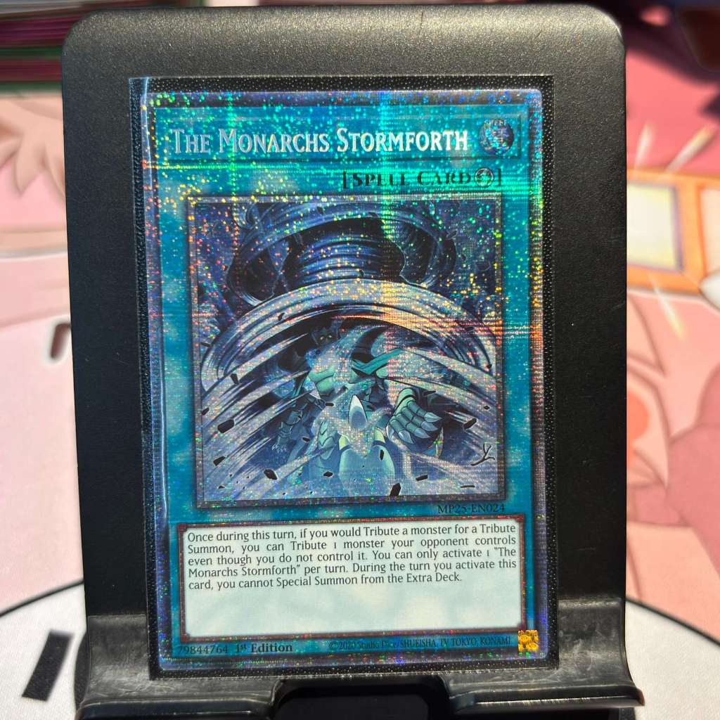 [ Bài Yugioh Chính Hãng ] The Monarchs Stormforth - MP25-EN024 - Starlight Rare 1st Edition