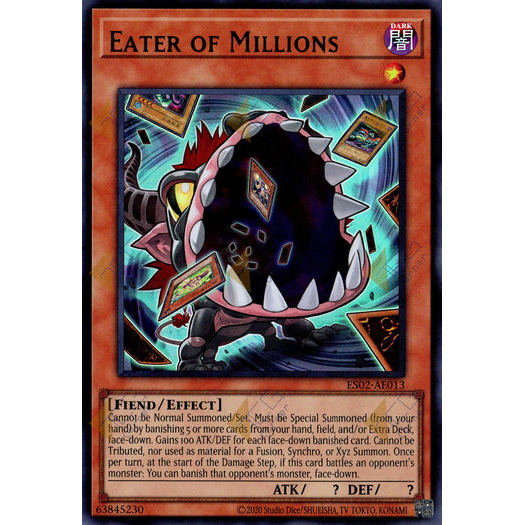 [ Bài Yugioh Chính Hãng ] ES02-AE013 Eater of Millions - Ultra Rare