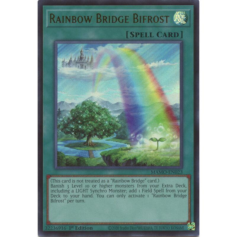 [ Bài Yugioh Chính Hãng ] Rainbow Bridge Bifrost - MAMO-EN023 - Ultra Rare