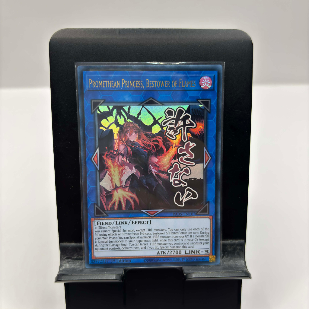 [ Bài Yugioh Chính Hãng ] Promethean Princess, Bestower of Flames (Stamp Edition) - RA05-EN107 - Ultra Rare
