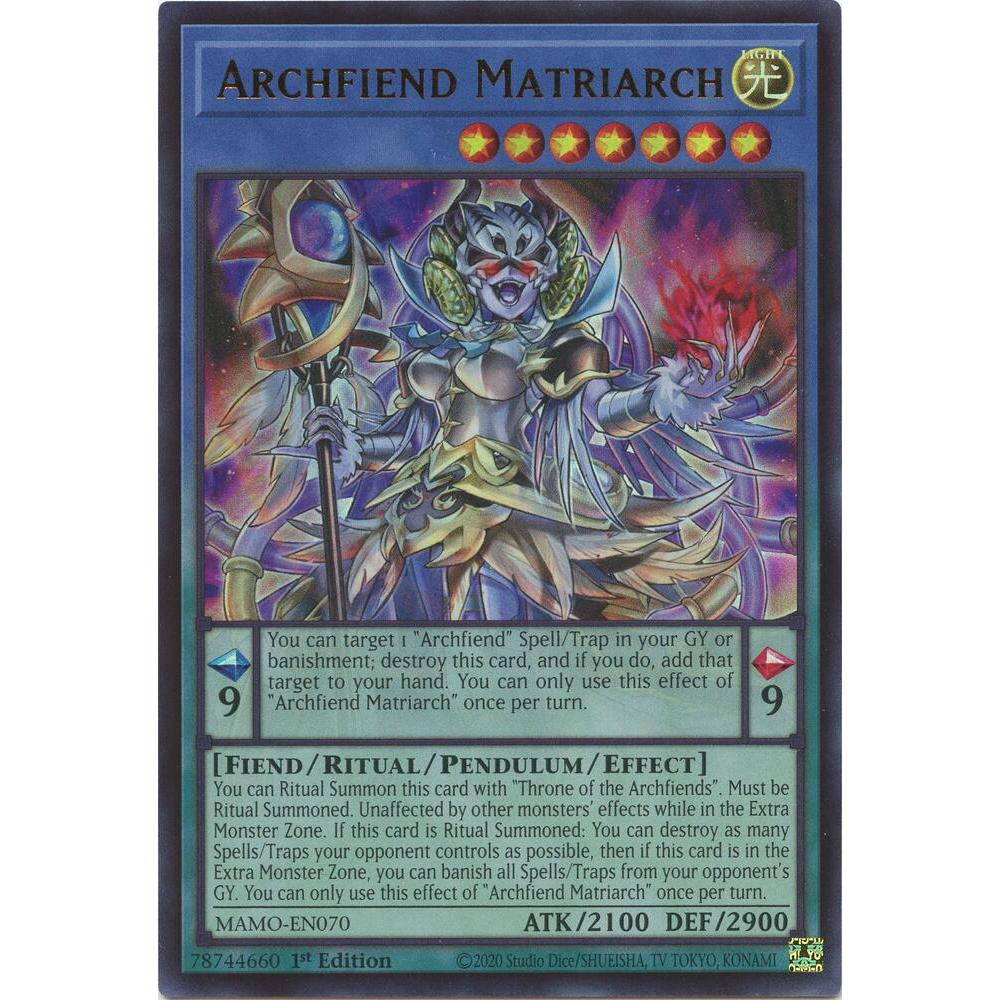 [Thẻ Bài Yugioh Chính Hãng] Archfiend Matriarch - MAMO-EN070 - Ultra Rare