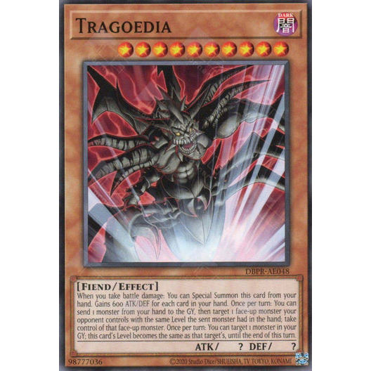 [ Bài Yugioh Chính Hãng ] DBPR-AE048 Tragoedia - Common