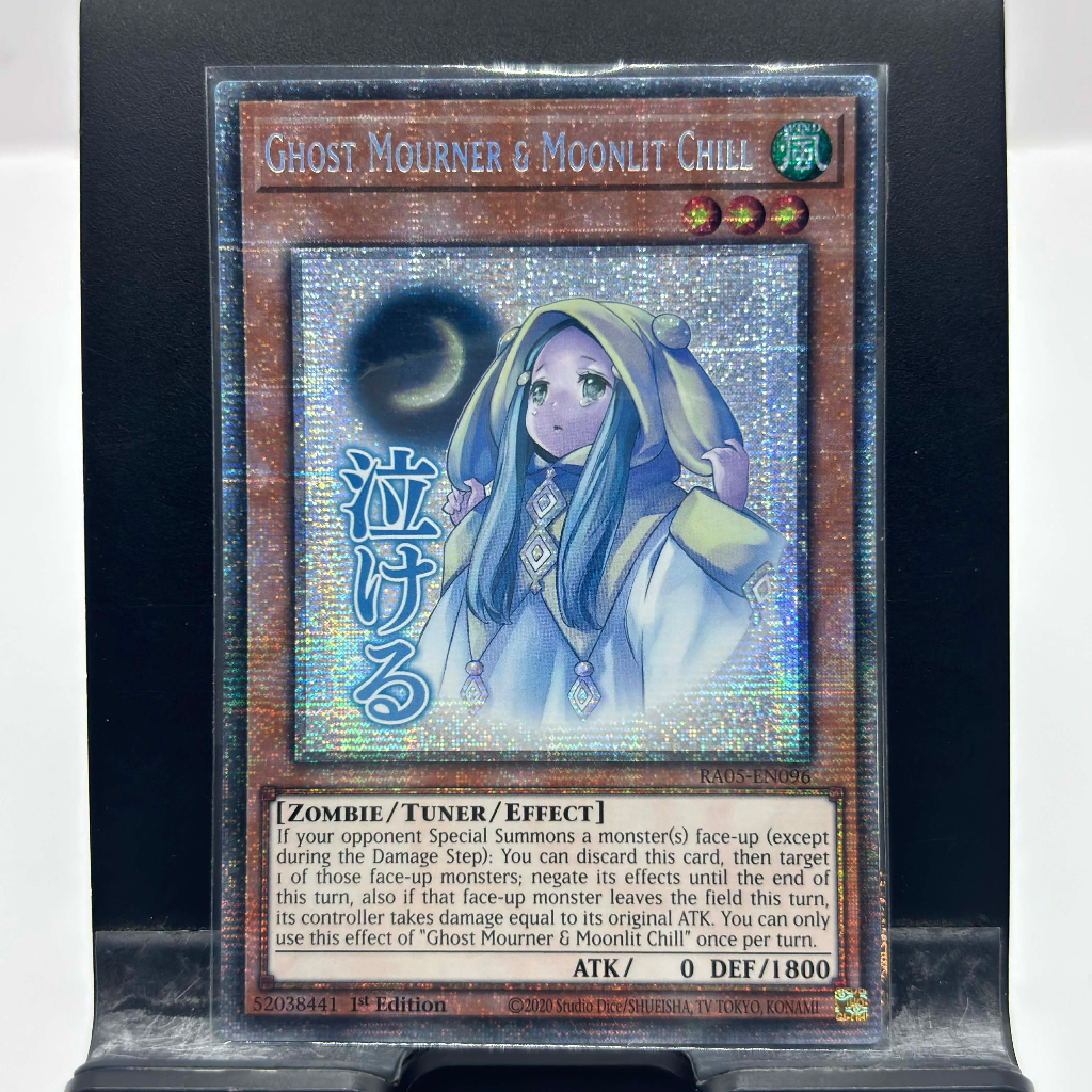 [ Bài Yugioh Chính Hãng ] Ghost Mourner & Moonlit Chill (Stamp Edition) - RA05-EN096 - Starlight Rare