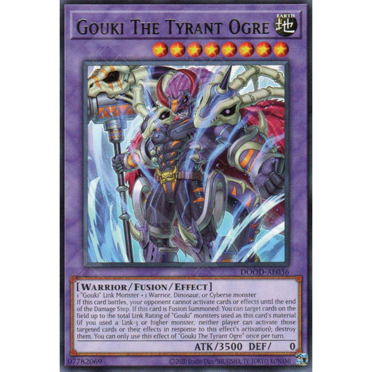 [ Bài Yugioh Chính Hãng ] DOOD-AE036 Gouki The Tyrant Ogre - Rare