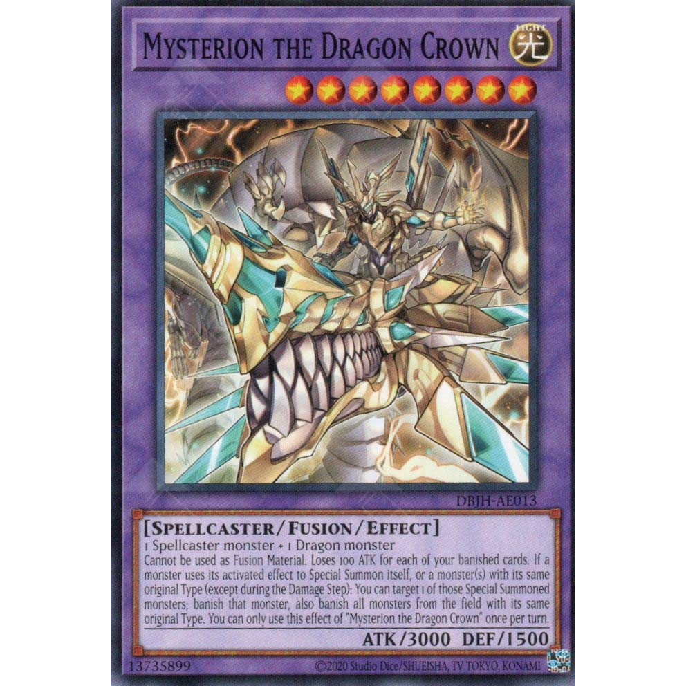 [ Bài Yugioh Chính Hãng ] DBJH-AE013 Mysterion the Dragon Crown - Common
