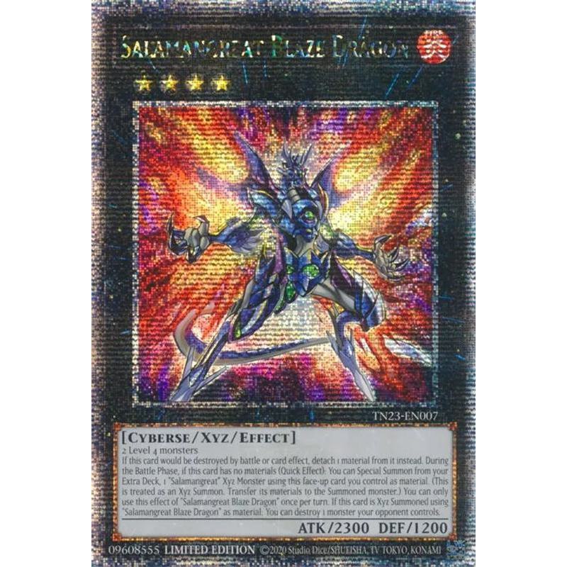 [ Bài Yugioh Chính Hãng - Promo ] Salamangreat Blaze Dragon - TN23-EN007 - Quarter Century Secret Rare
