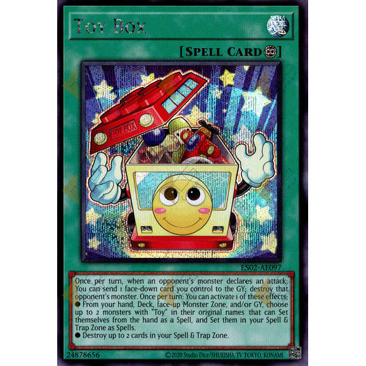 [ Bài Yugioh Chính Hãng ] ES02-AE097 Toy Box - Secret Rare
