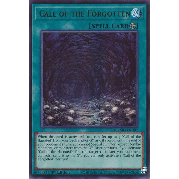 [ Bài Yugioh Chính Hãng ] Call of the Forgotten -MZMU-EN007 - Ultra Rare
