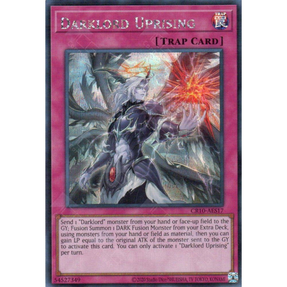 [ Bài Yugioh Chính Hãng ] CR10-AES17 Darklord Uprising (SER)