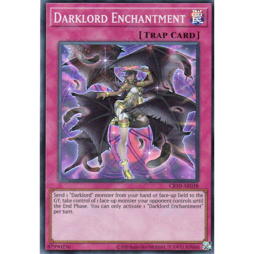 [ Bài Yugioh Chính Hãng ] CR10-AE038 Darklord Enchantment - Super Rare