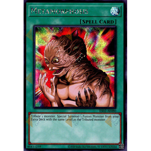 [ Bài Yugioh Chính Hãng ] ES02-AE080 Metamorphosis - Secret Rare