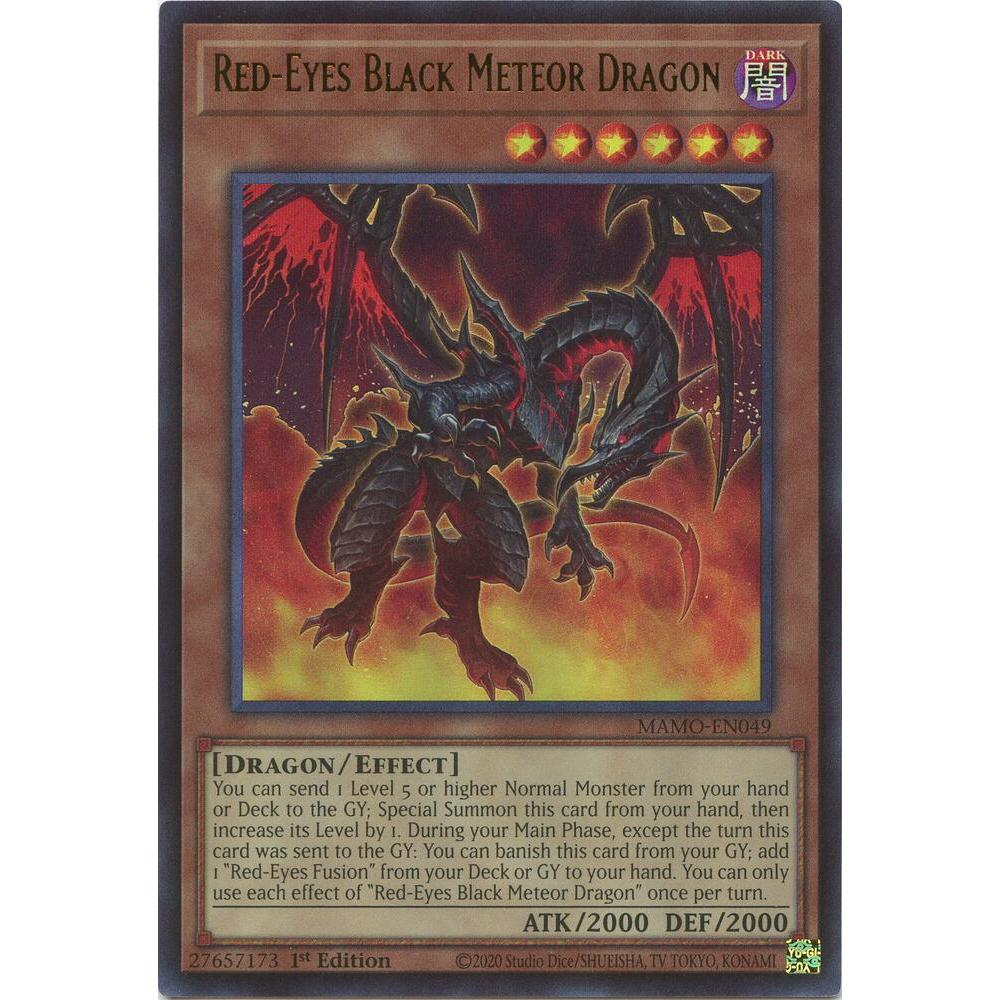 [Thẻ Bài Yugioh Chính Hãng] Red-Eyes Black Meteor Dragon - MAMO-EN049 - Ultra Rare