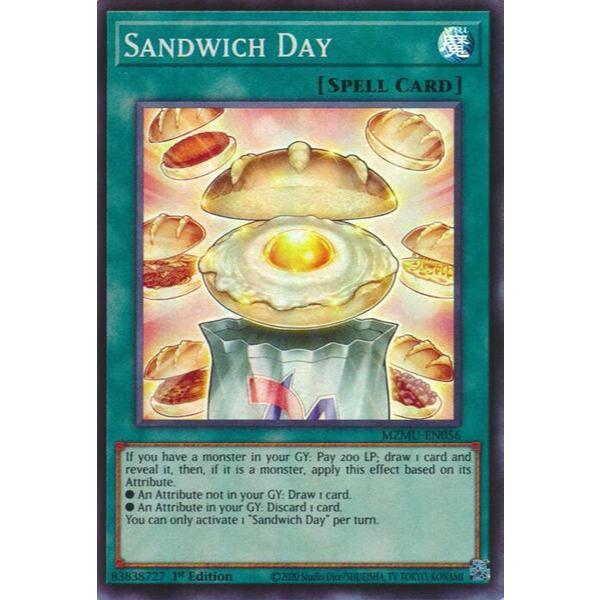 [ Bài Yugioh Chính Hãng ] Sandwich Day - MZMU-EN056 - Super Rare 1st Edition