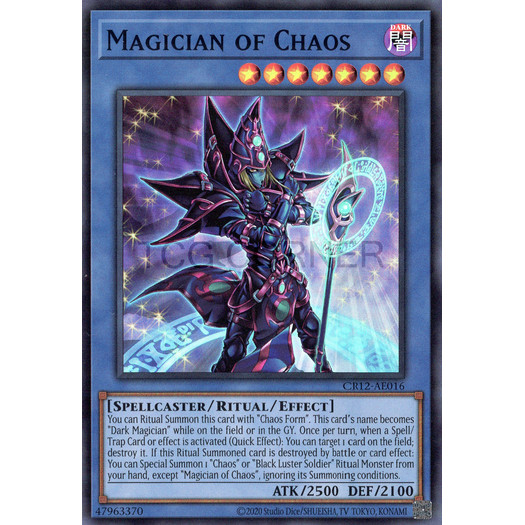 [ Bài Yugioh Chính Hãng ] CR12-AE016 Magician of Chaos - Super Rare