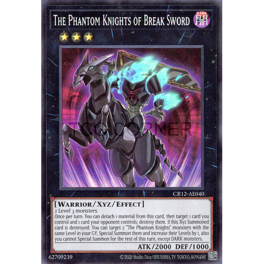 [ Bài Yugioh Chính Hãng ] CR12-AE040 The Phantom Knights of Break Sword - Super Rare