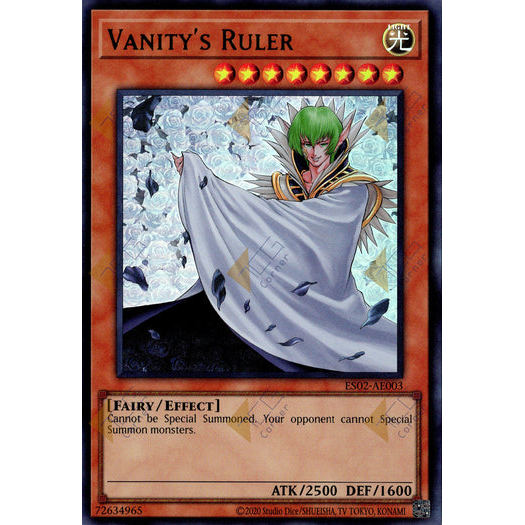 [ Bài Yugioh Chính Hãng ] ES02-AE003 Vanity's Ruler - Ultra Rare