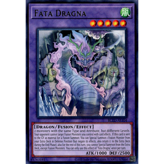 [ Bài Yugioh Chính Hãng ] BLZD-AE104 Fata Dragna - Rare