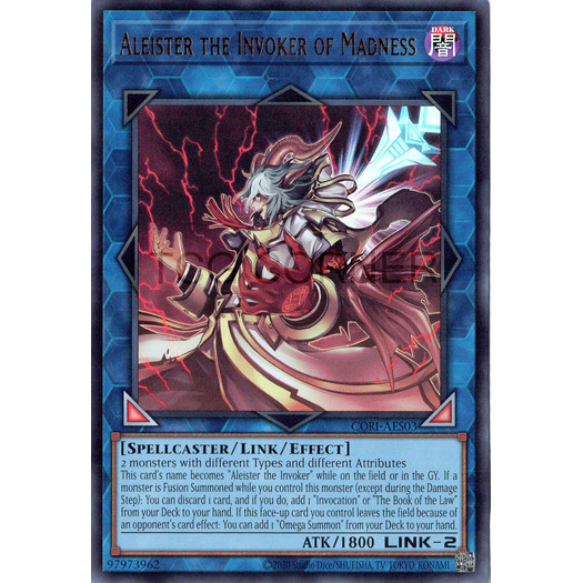 [ Bài Yugioh Chính Hãng ] CORI-AES03 Aleister the Invoker of Madness - Ultra Rare