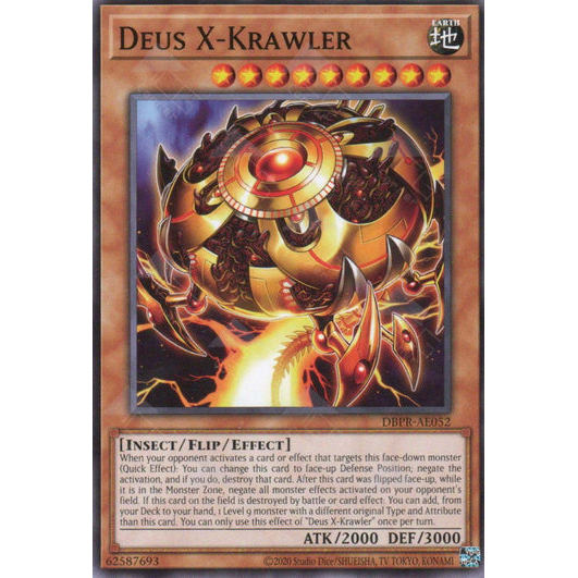 [ Bài Yugioh Chính Hãng ] DBPR-AE052 Deus X-Krawler - Common