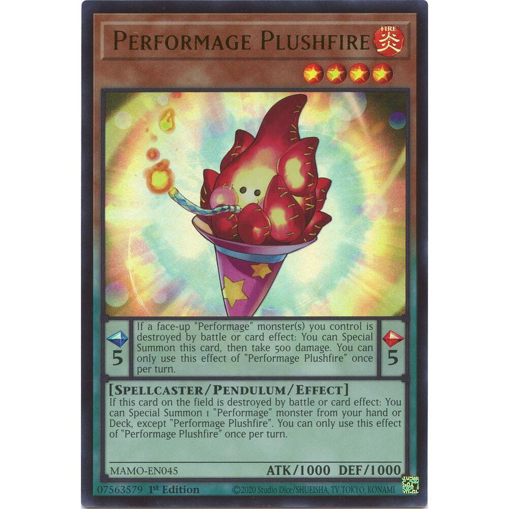 [Thẻ Bài Yugioh Chính Hãng] Performage Plushfire - MAMO-EN045 - Ultra Rare