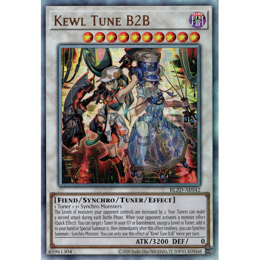[ Bài Yugioh Chính Hãng ] BLZD-AE042 Kewl Tune B2B - Ultimate Rare