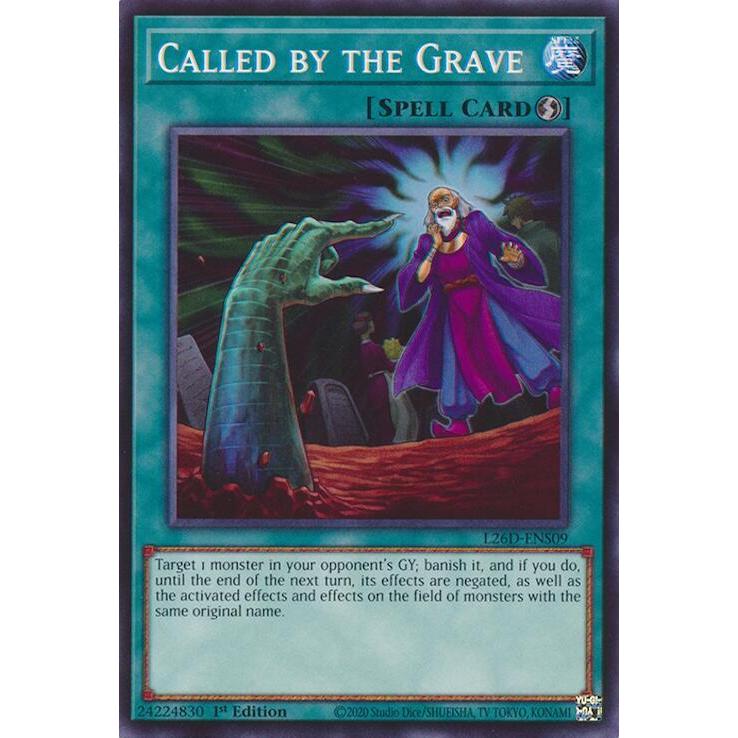 [ Bài Yugioh Chính Hãng ] Called by the Grave - L26D-ENS09/L26D-ENX20 - Common
