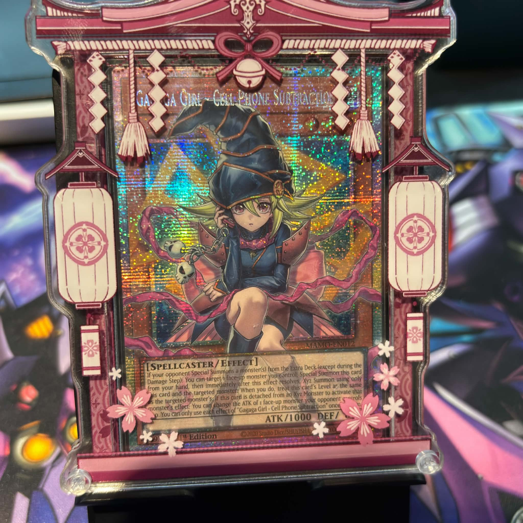 [ Bài Yugioh Chính Hãng ] Gagaga Girl - Cell Phone Subtraction (Extended Art) - MAMO-EN012 - Starlight Rare