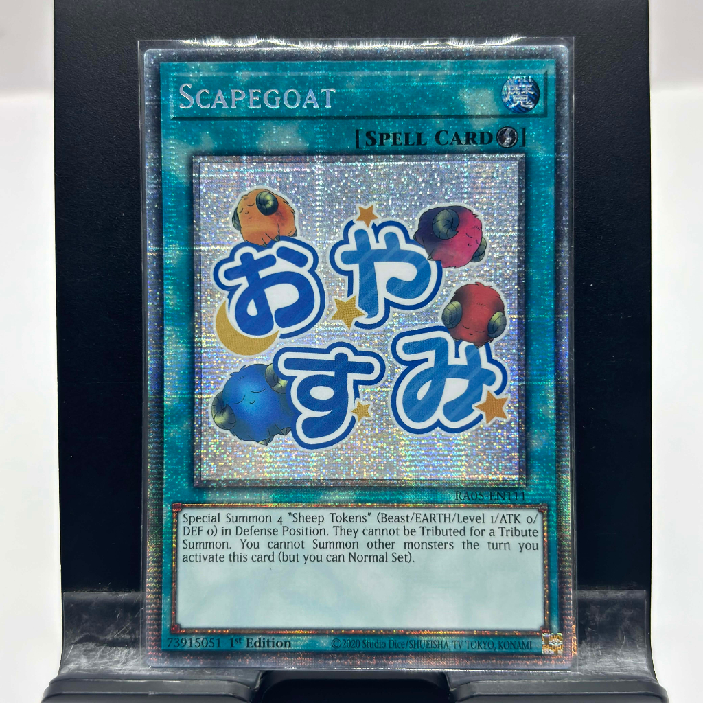 [ Bài Yugioh Chính Hãng ] Scapegoat (Stamp Edition) - RA05-EN111 - Starlight Rare
