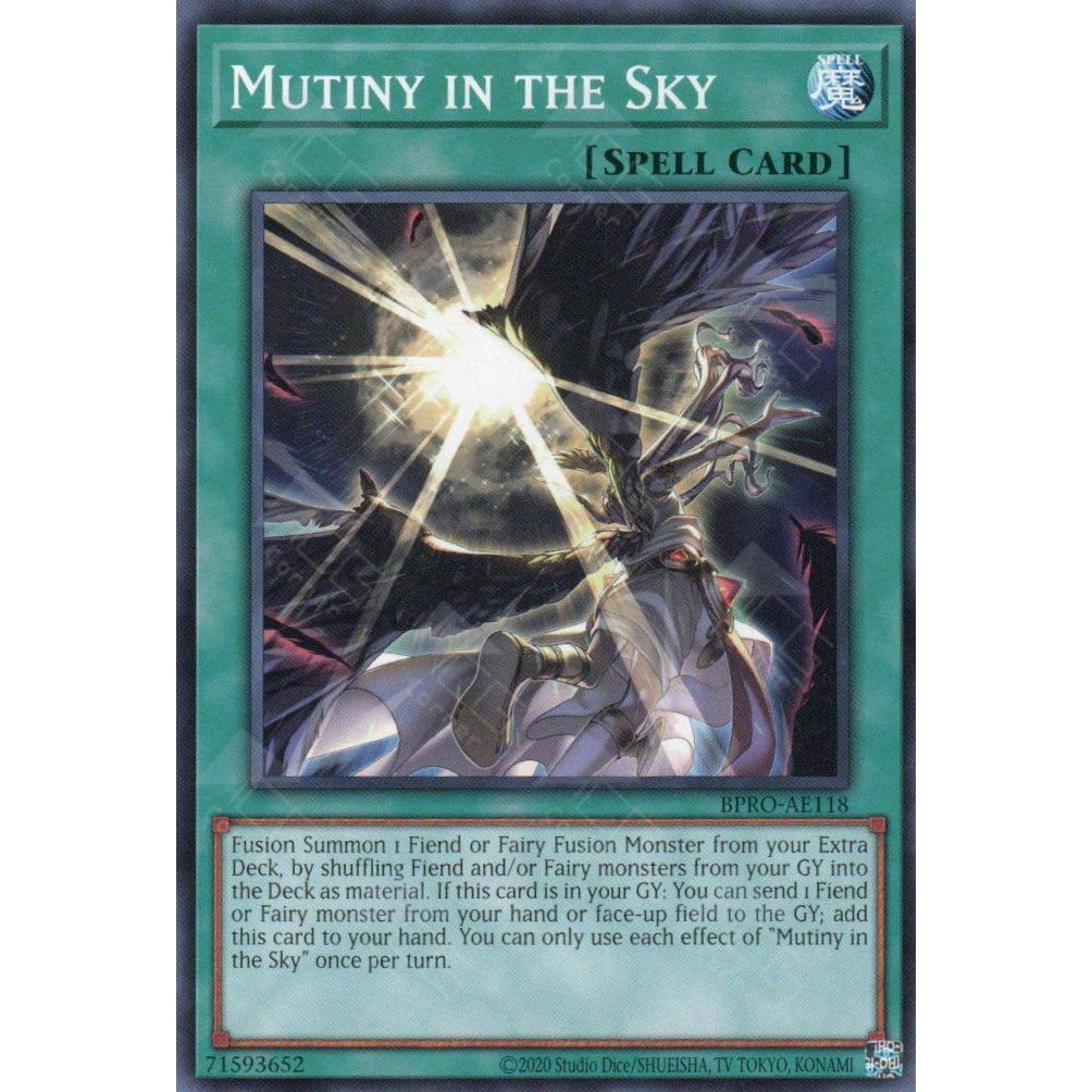 [ Bài Yugioh Chính Hãng ] BPRO-AE118 Mutiny in the Sky - Common