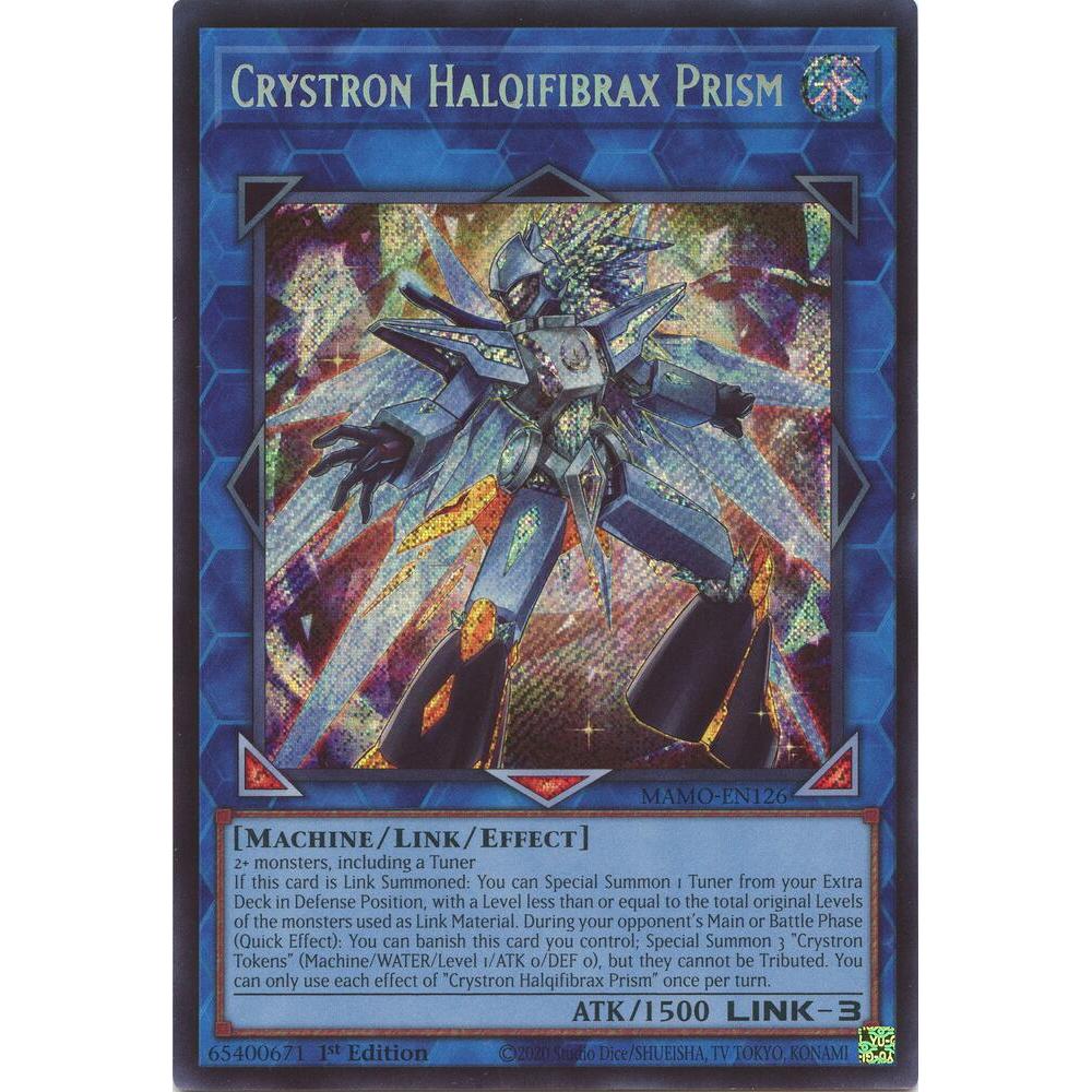 [Thẻ Bài Yugioh Chính Hãng] Crystron Halqifibrax Prism - MAMO-EN126 - Secret Rare