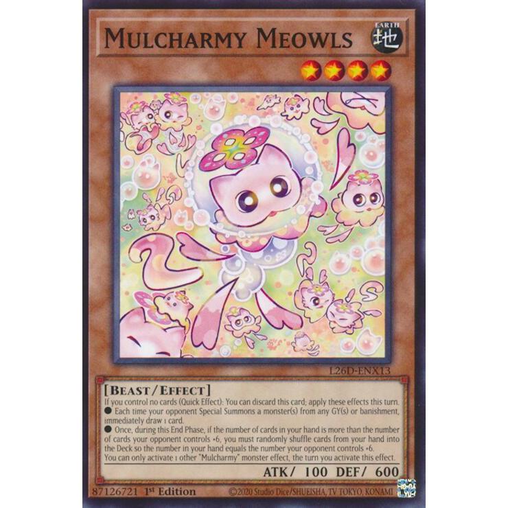 [ Bài Yugioh Chính Hãng ] Mulcharmy Meowls - L26D-ENX13 - Common