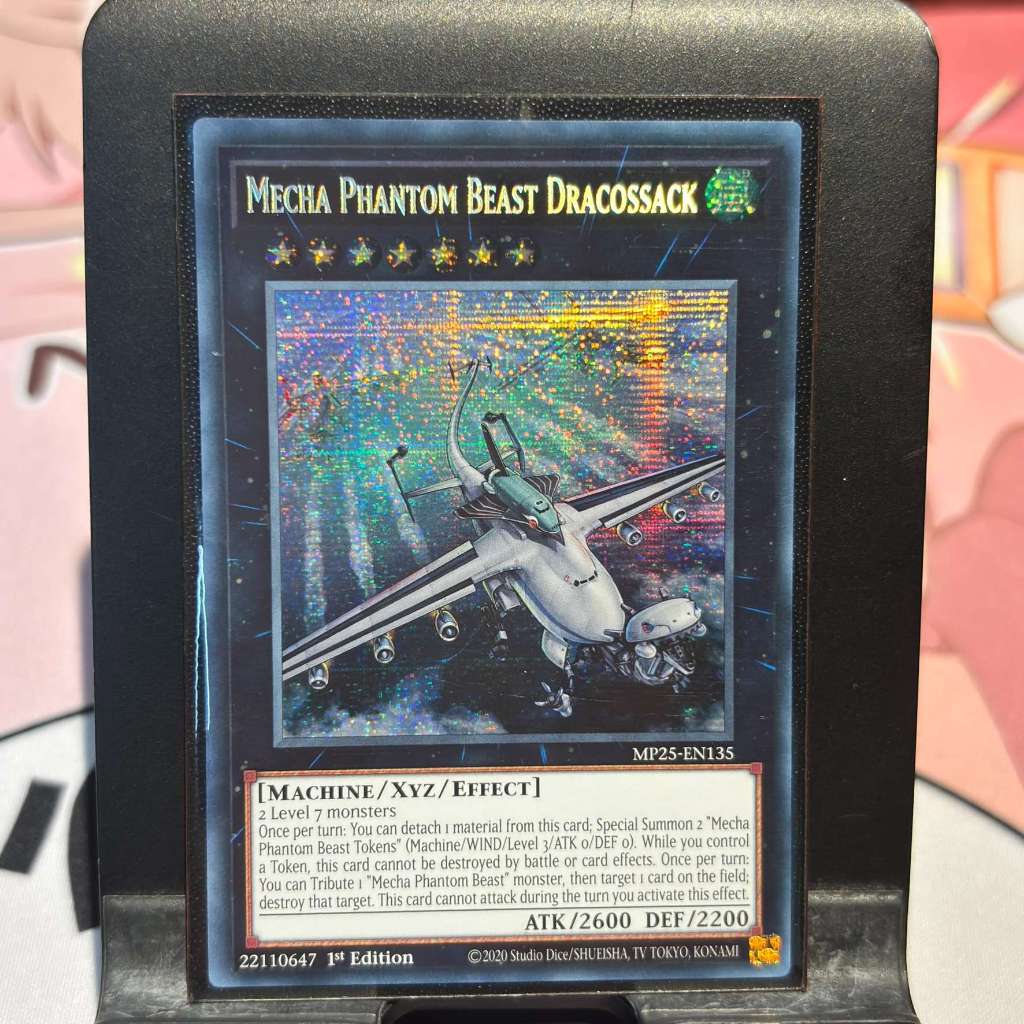 [ Bài Yugioh Chính Hãng ] Mecha Phantom Beast Dracossack - MP25-EN135 - Prismatic Secret Rare 1st Edition
