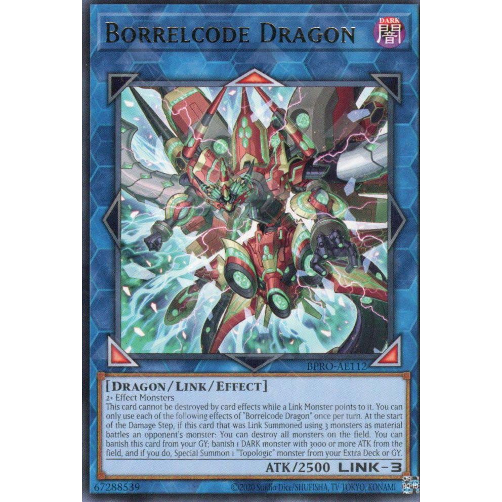 [ Bài Yugioh Chính Hãng ] BPRO-AE112 Borrelcode Dragon - Rare