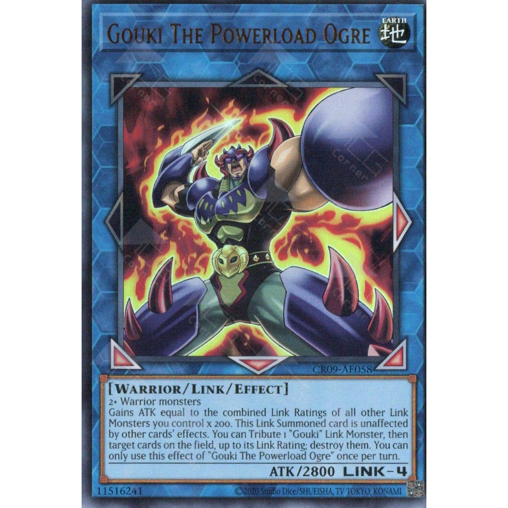 [ Bài Yugioh Chính Hãng ] CR09-AE058/S20 Gouki The Powerload Ogre - Ultra Rare