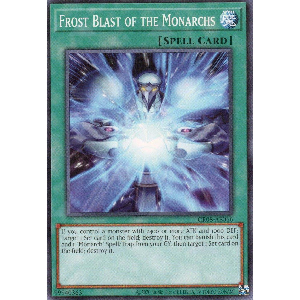 [ Bài Yugioh Chính Hãng ] CR08-AE066 Frost Blast of the Monarchs - Common